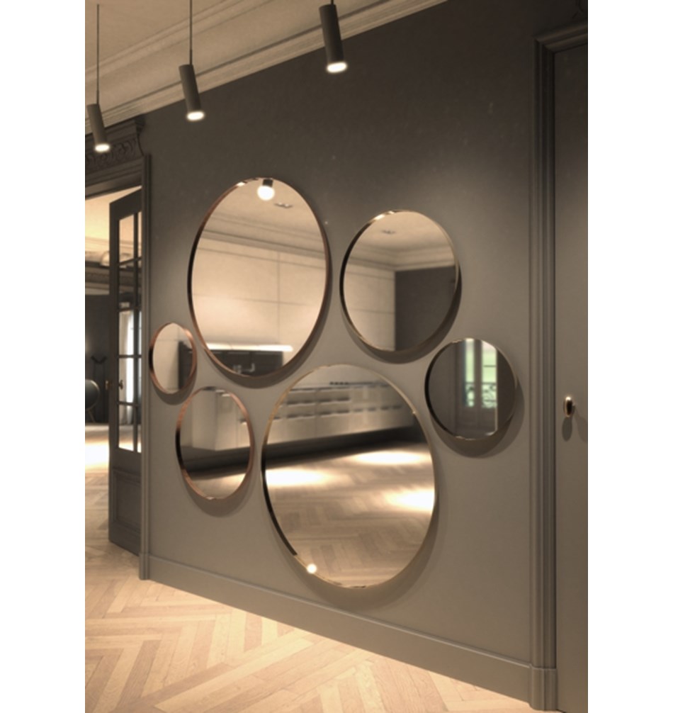 FROST Зеркало Ø100cm » медь Нержавеющая сталь Медь U4131-C  - Вид №3