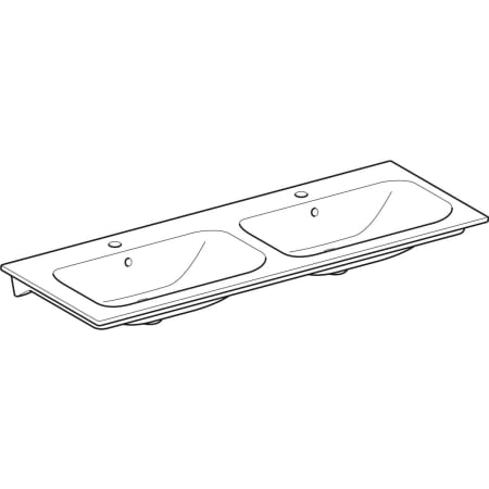 122230000 Двойная встраиваемая раковина Geberit Renova Plan Geberit  - Вид №1
