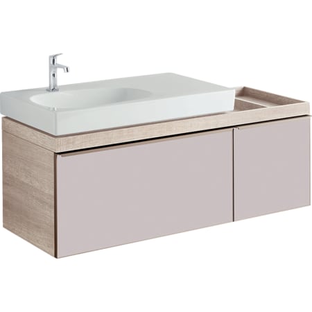 500.563.JJ.1 Шкафчик для раковины Geberit Citterio, с двумя выдвижными ящиками и полкой Geberit  - Вид №8