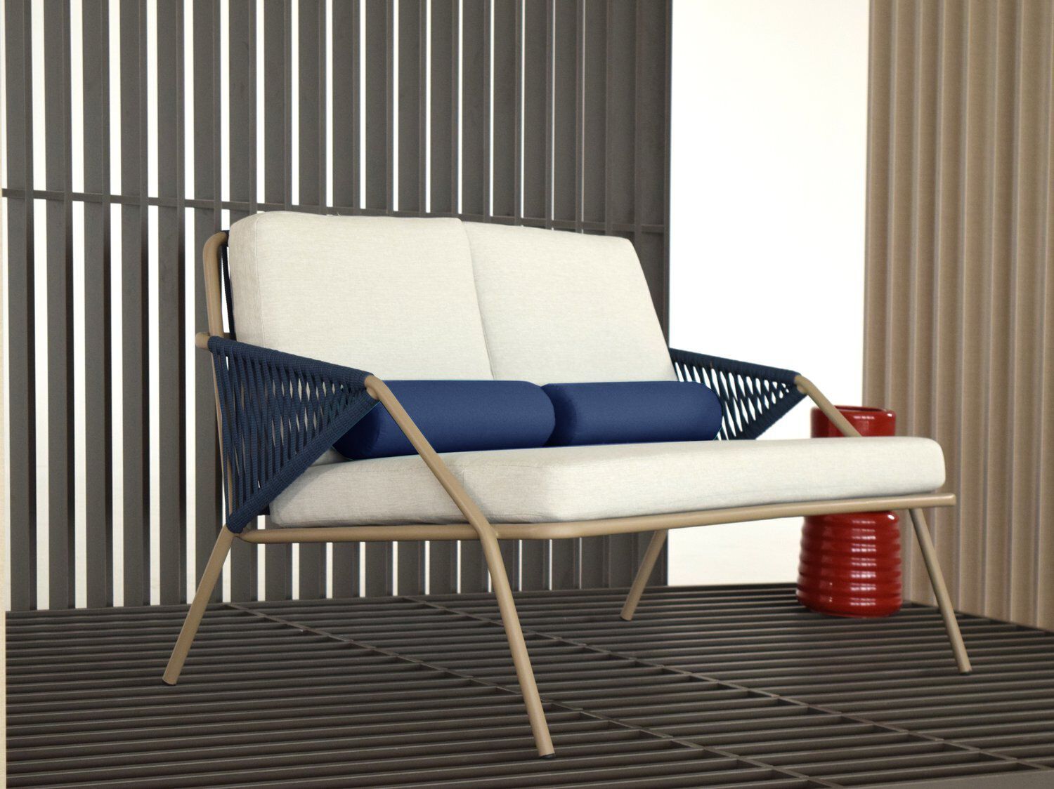 2-местный тканевый садовый диван ABLE Антиб ARCH-00086794 - Вид №6