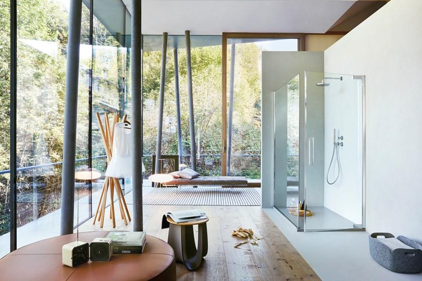 VISMARAVETRO Душевой уголок угловой с распашной дверцей Flare sun-id-1375456 - Вид №1