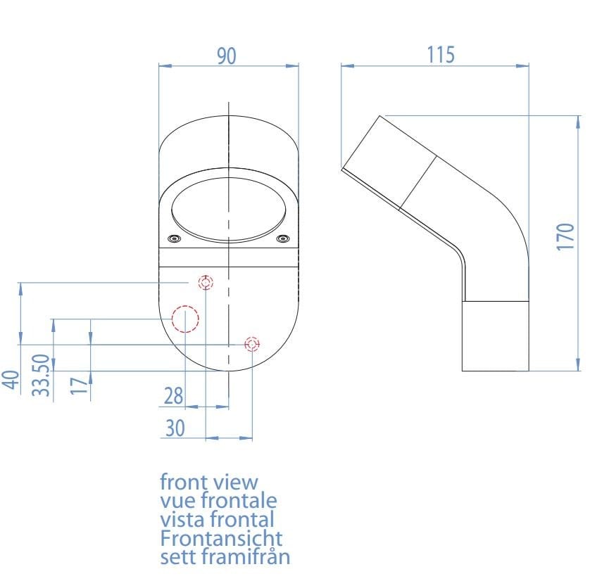 Алюминиевая наружная настенная лампа Astro Lighting ARCH-00143096 - Вид №2