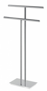 D031(13) Gedy G-Bermuda, стойка: 2 полотенцедержателя, цвет хром