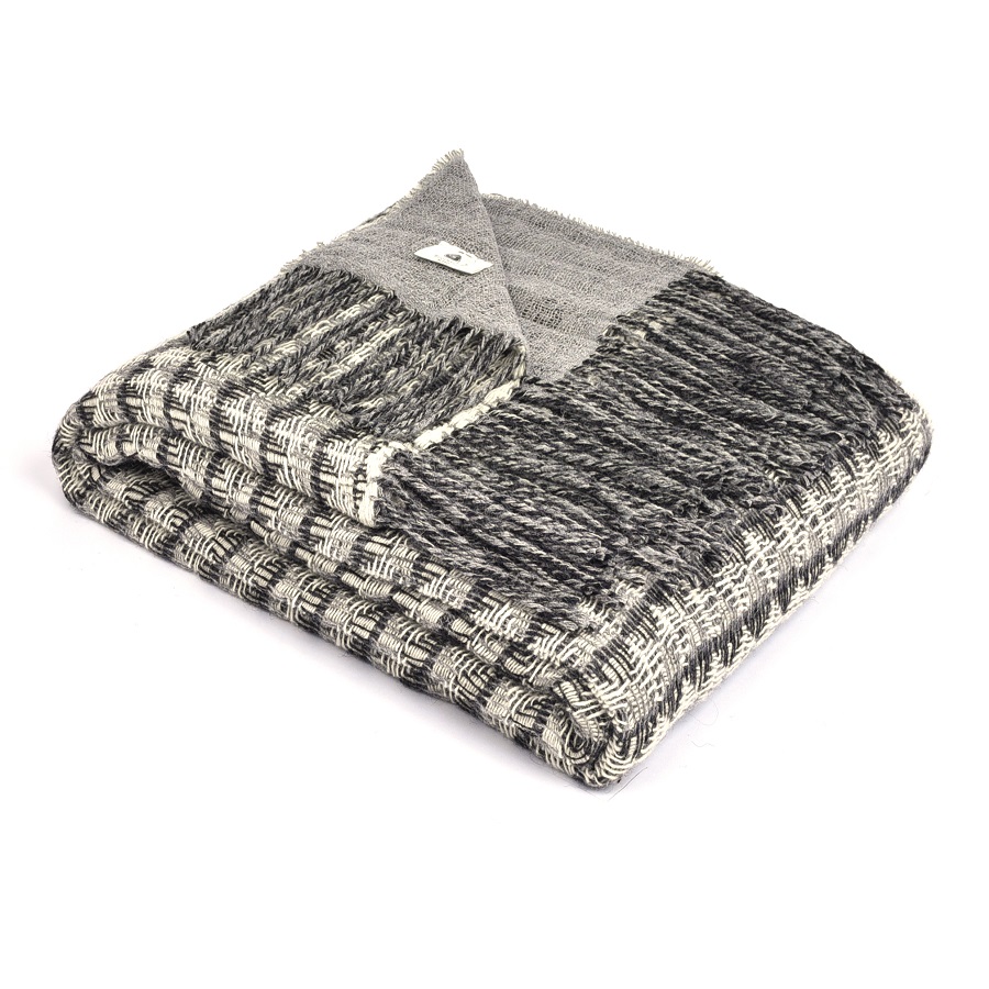 Плед Green Iceland, 130х180 см, серый MARZOTTO GREENICELAND1001 - Вид №1