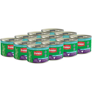 ПР0044933*12 Корм для кошек Куриная печень паштет конс.190г (упаковка - 12 шт) ЧЕТВЕРОНОГИЙ ГУРМАН