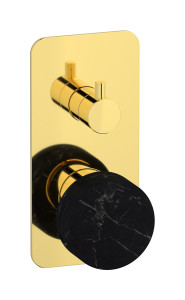 Внешние части встроенного в стену смесителя на 3 потребителя WE ARE IB mr312oo_2 Gold Marmo