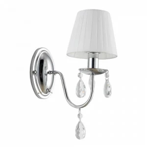 Бра металлическое с абажуром белое Arte Lamp A9123AP-1CC ARTE LAMP 9123 00-3928937 Белый;серебро