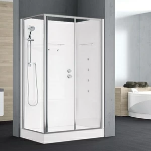 Novellini. Душевая кабина 100x80 см 2P HYDROMASSAGE без крыши ALBA