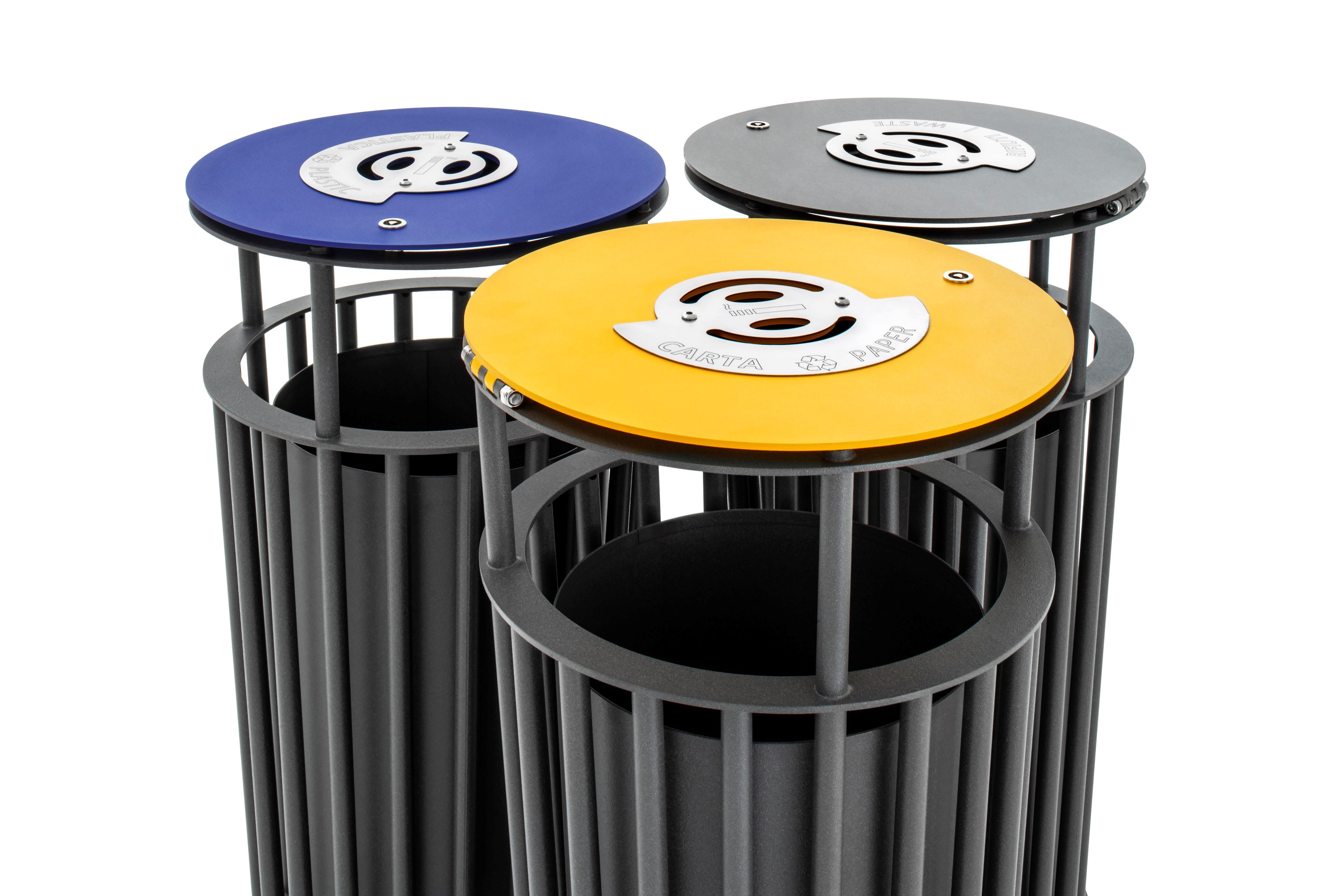 Наружная металлическая стойка для мусора с крышкой Urbantime Zeroиндексы.015 ARCH-00122894 - Вид №2