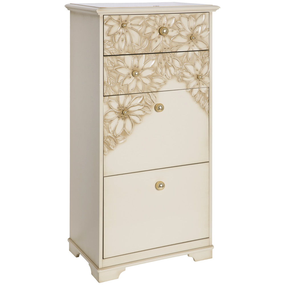 11619 Комод Терра-4 (с 4-мя ящиками) Айвори Мраморное Золото BOGACHO 4627196590502 - Вид №1