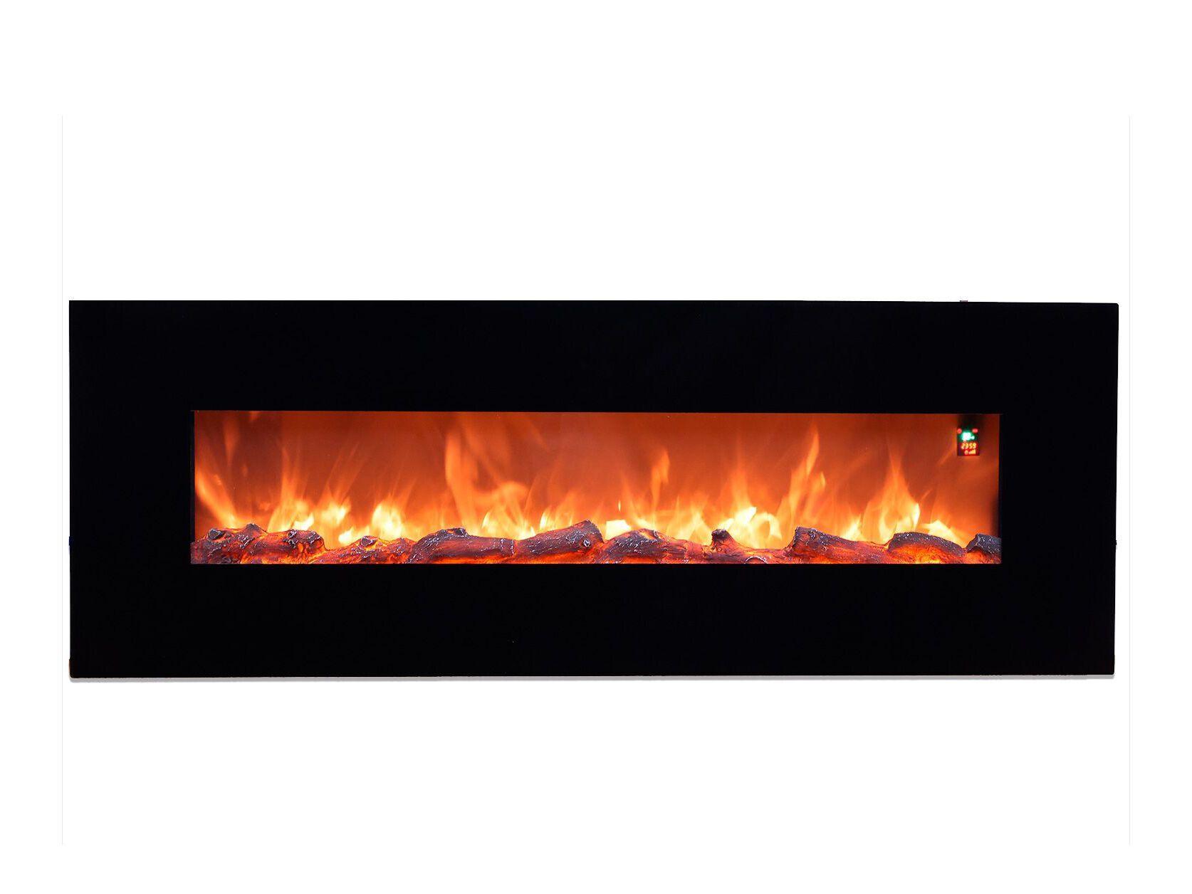 Настенный электрический стальной и стеклянный камин SINED APRICA ARCH-00120284