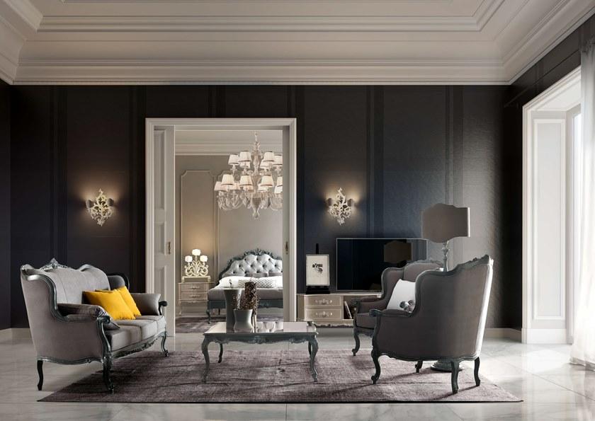 Andrea Fanfani Квадратный стеклянный журнальный столик Tornabuoni 688/q - Вид №1