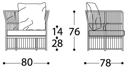 Varaschin Кресло из тканого синтетического волокна Tibidabo 1067 - Вид №4