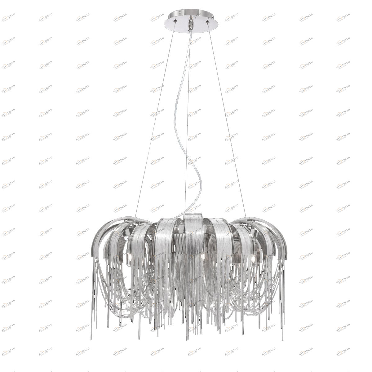Подвесной светильник Avenue 5 от Delight Collection хром KM0358P-5M/A DELIGHT COLLECTION ДИЗАЙНЕРСКИЕ 243627 Хром 