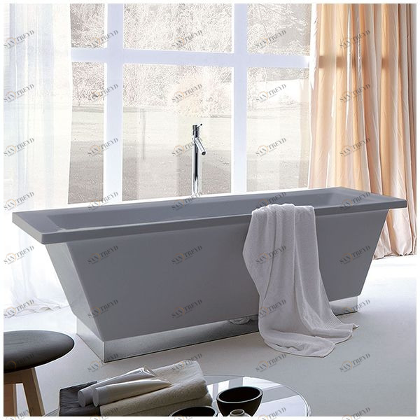 Ванна Gruppo treesse Conthea V1211AC-SE серая отдельностоящая прямоугольная V1211ACSE