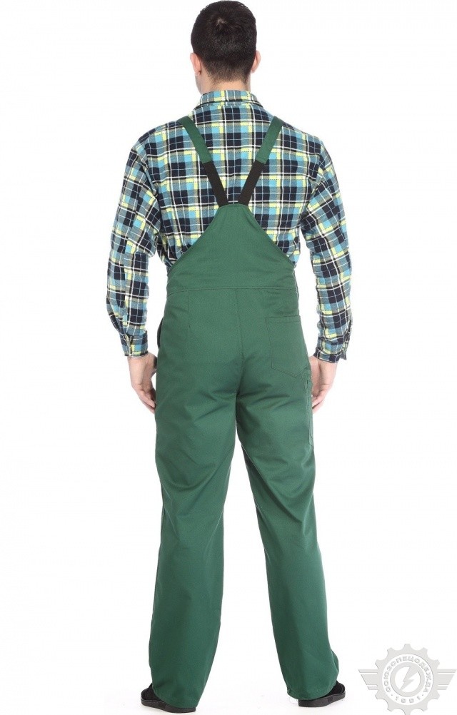 65600 Полукомбинезон "Эксперт-2" зеленый  Летняя спецодежда  размер 44-46/170-176  - Вид №5