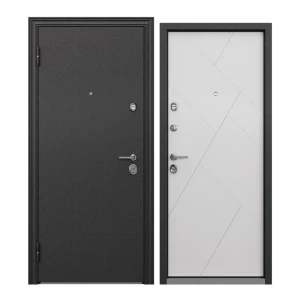 91545706 Входная дверь Torex Defender левый 210x95см цвет черный шелк/белый STLM-1488524