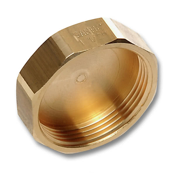 276138R SANHA 761 соед.для шлангов, латунь, заглушка 3/8 мм  - Вид №1