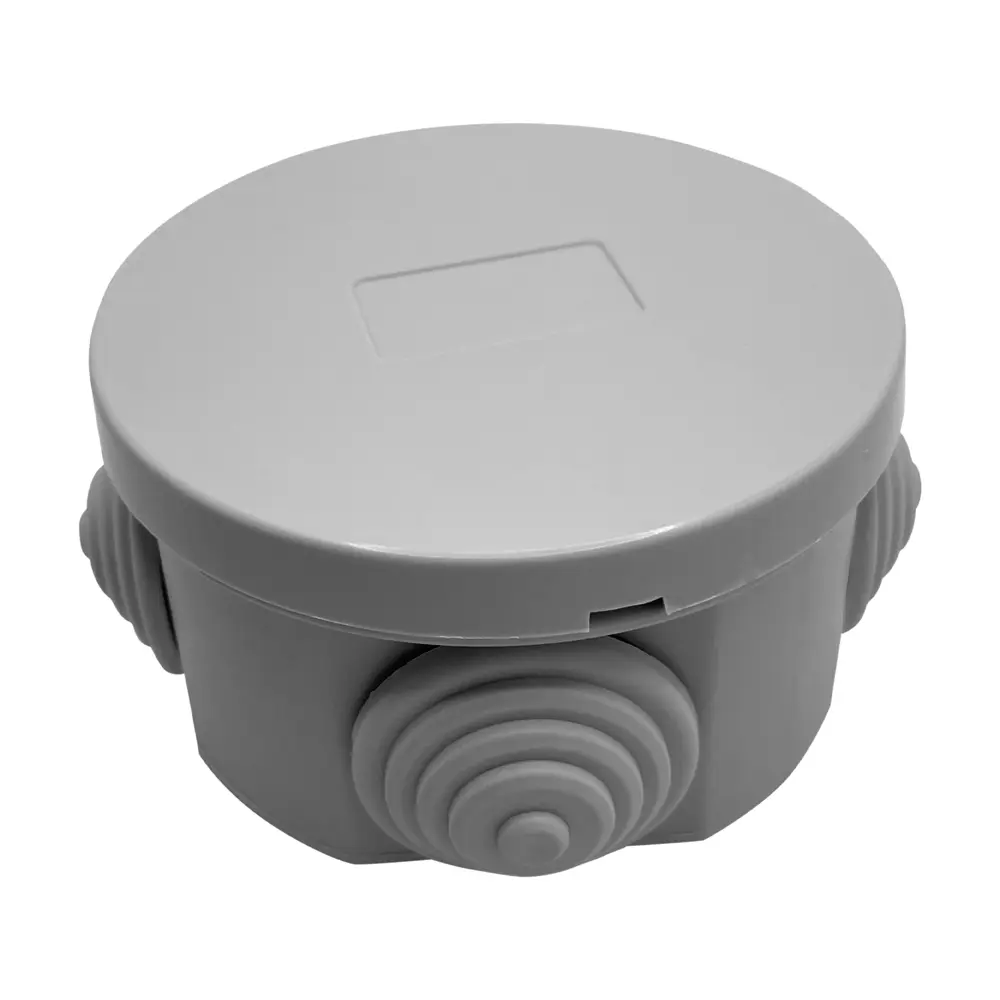 Распределительная коробка открытая Lexman D 65x35 мм 4 ввода IP55 цвет серый STLM-2067406
