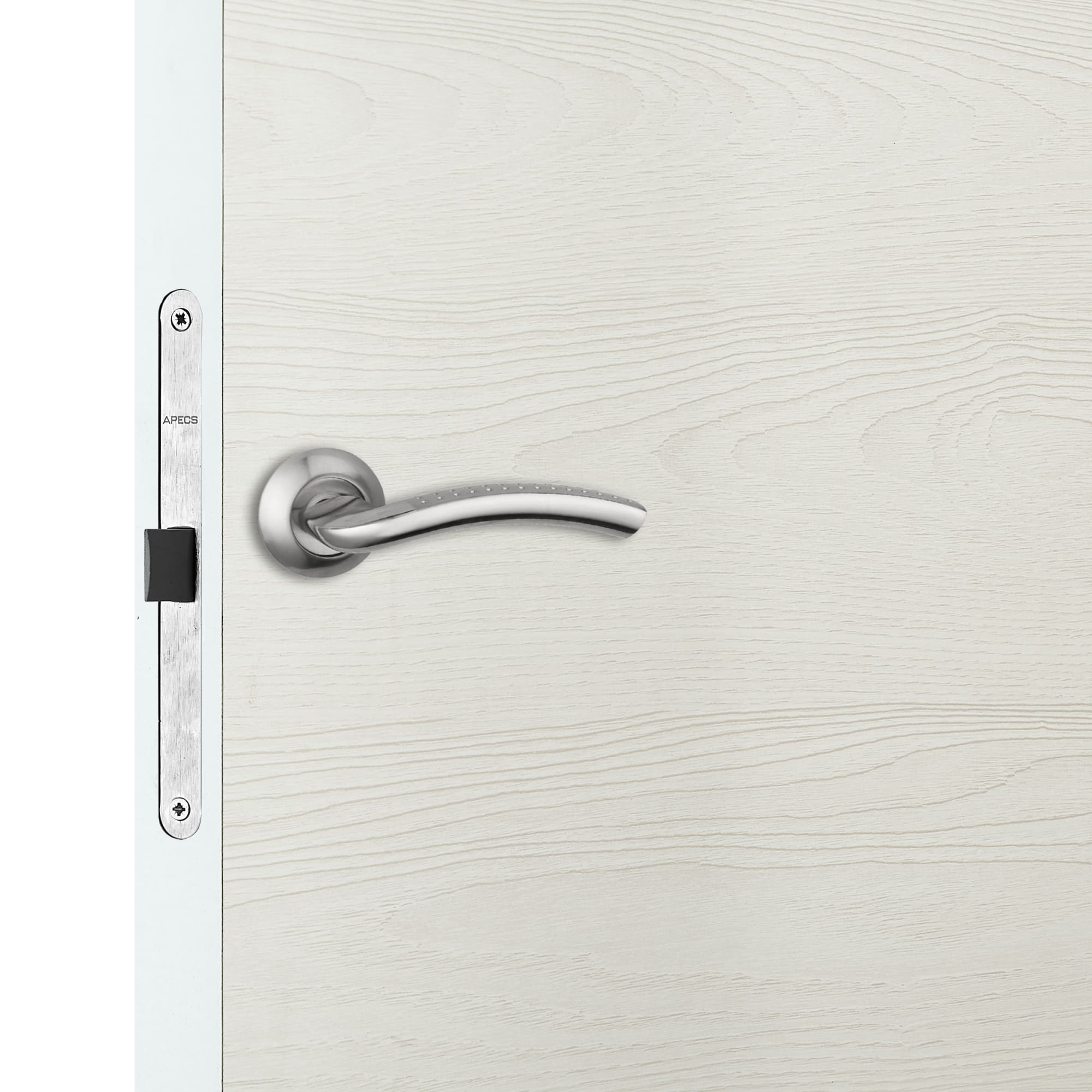 82472555 Дверь межкомнатная глухая ламинация цвет ясень бежевый 80x200 см (с замком) Santreyd  - Вид №9