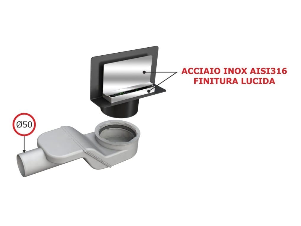 Слив для душа из нержавеющей стали и полипропилена Bonomini Wally ARCH-00052009 - Вид №4