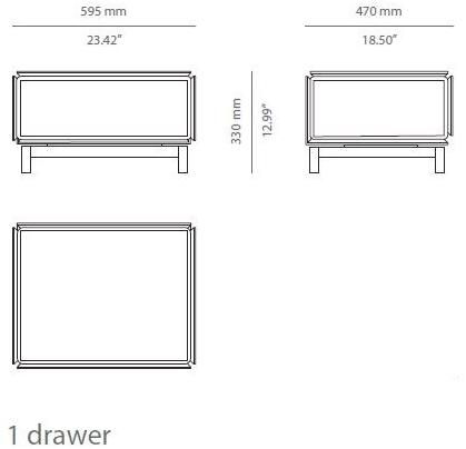 PRADDY Прямоугольная тумбочка из дерева с ящиками Barbican Tr008 - Вид №4
