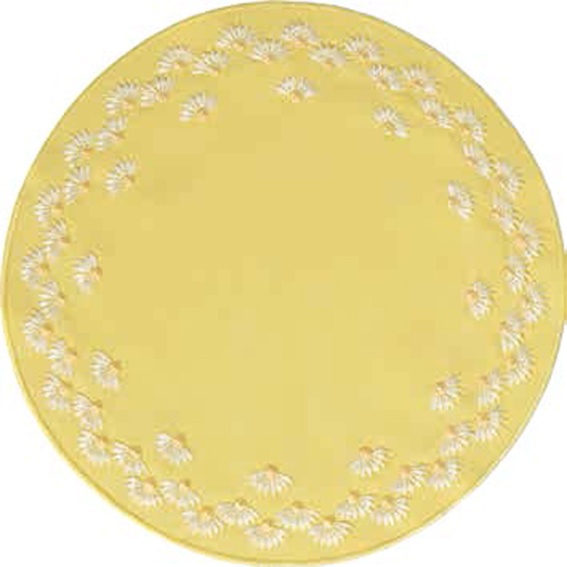 10581006 Sander Салфетка круглая 28см "Дилайт" (желтая) Полиэстер 