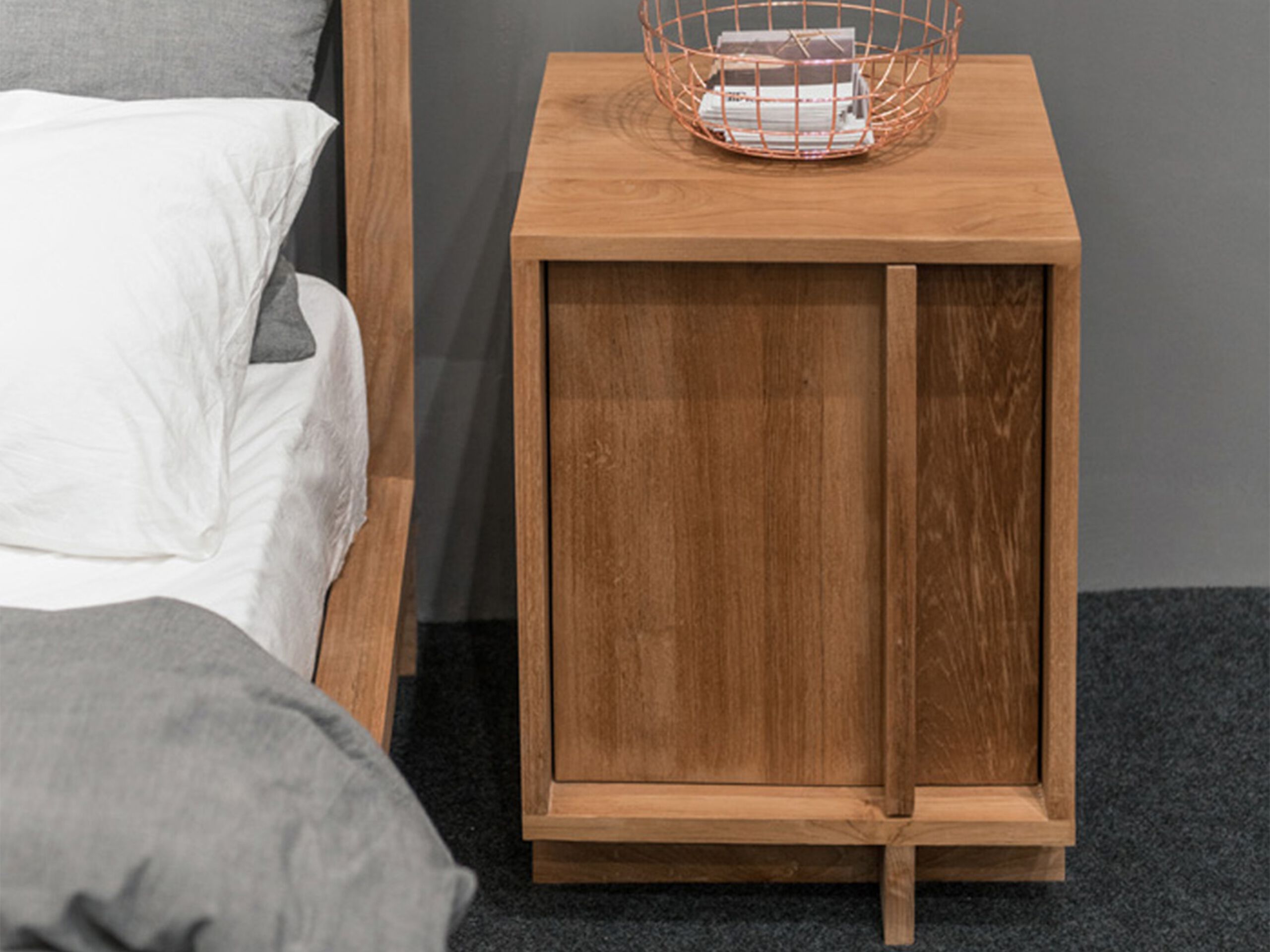 Квадратная тумбочка из массива дерева Air Division Norton ARCH-00030680 - Вид №2