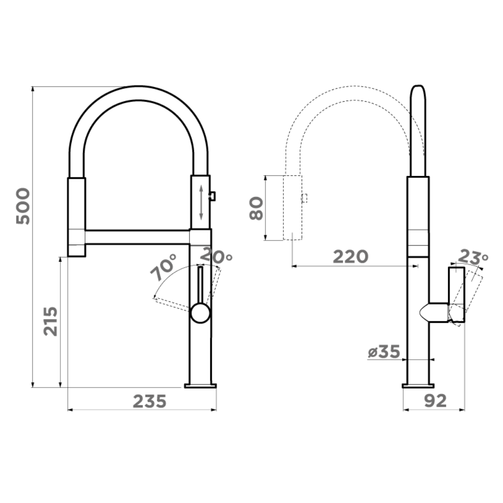 Смеситель для кухни Osaka C-BL OMOIKIRI 4994333 - Вид №4