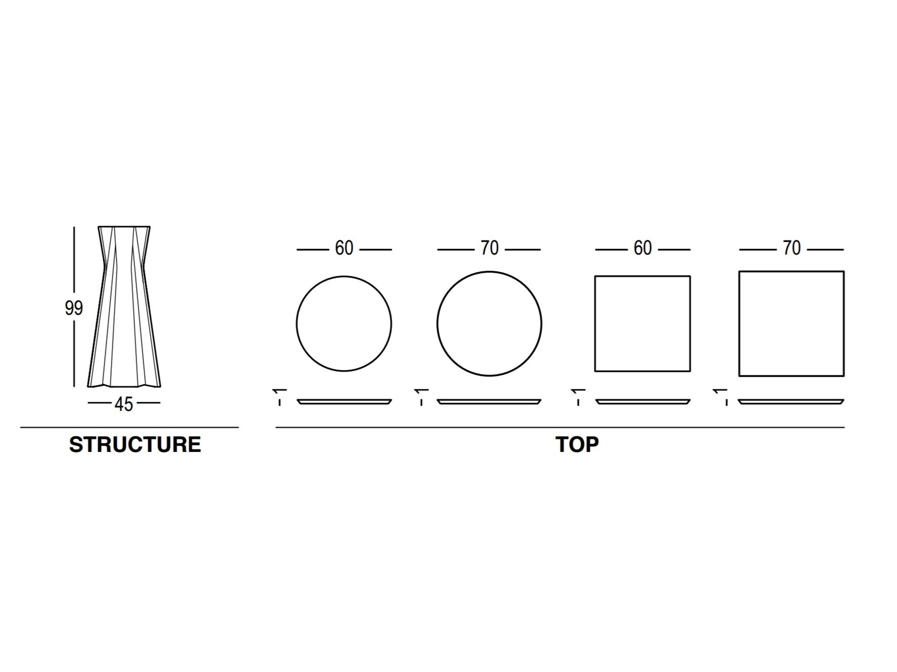 Стол из полиэтилена PLUST ARCH-00135000 - Вид №3