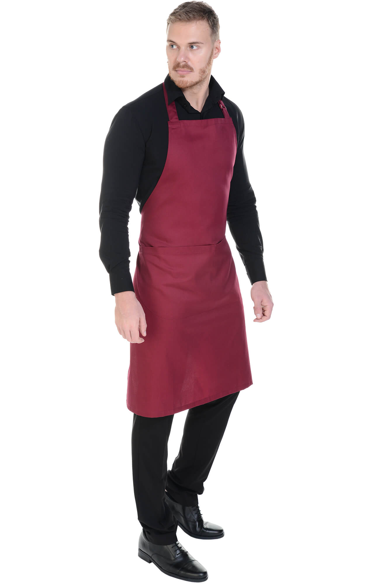 59925 Фартук  с нагрудником, цвет burgundy BARISTA  Одежда для официантов  размер  - Вид №7