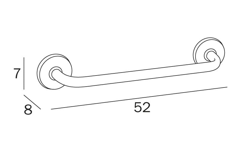 Металлический бар отель полотенце держатель INDA® HOTELLERIE ARCH-00099905 - Вид №3