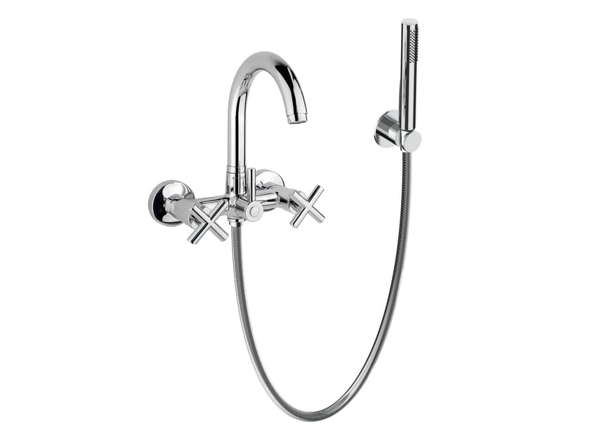 Настенный смеситель для ванны с ручным душем GUGLIELMI RUBINETTERIE Вера ARCH-00016722