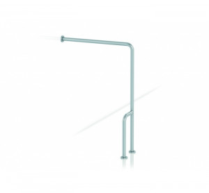 GW11 15 04 01 Genwec Штанга 90º левая стенка из сатинированной нержавеющей стали