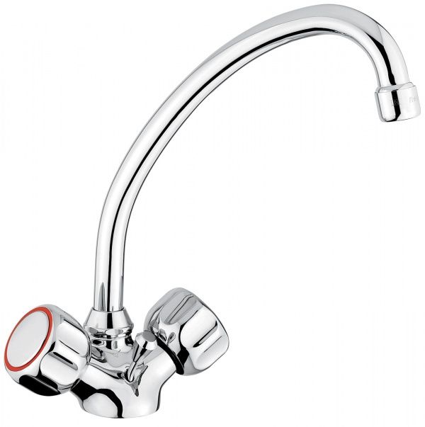 15913CR Высокий смеситель Sole с донным клапаном для раковины, цвет хром EMMEVI