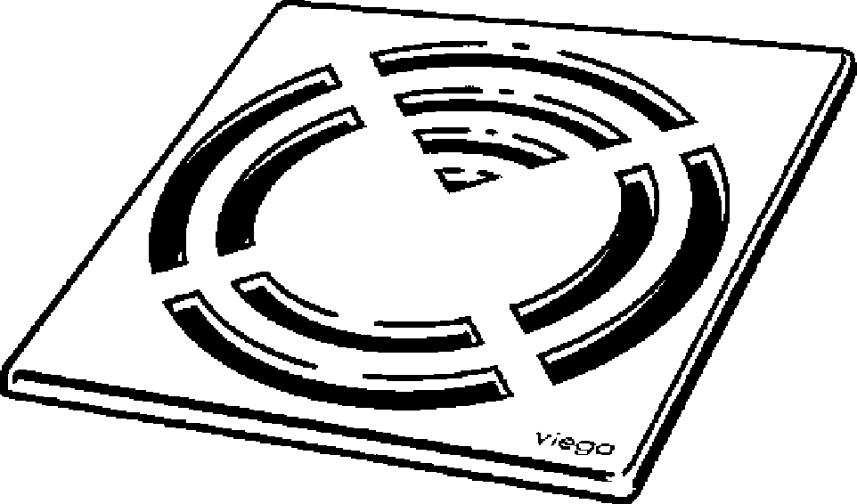 Viega Решетка Advantix 4929.3 (492342) 492 342 - Вид №1