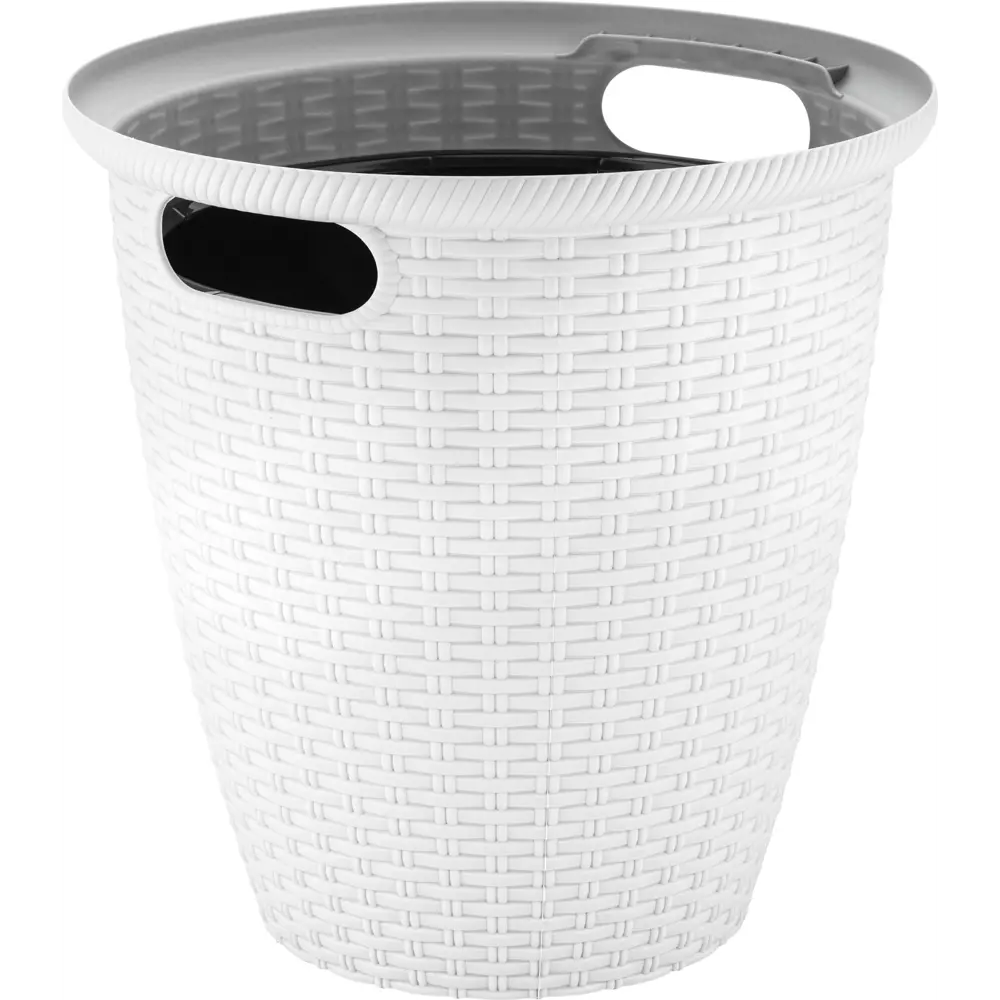 Кашпо для цветов Ingreen Rattan ø47 h47 см v50 л пластик белоснежный жасмин 89359533 STLM-2069853