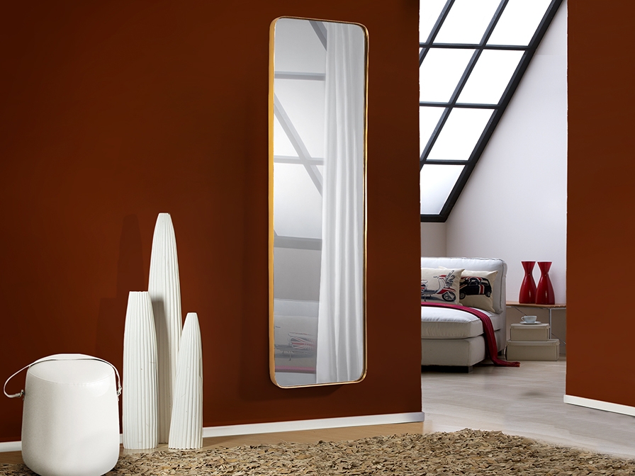 091260 Зеркало прямоугольное 51X165 золото Schuller Orio 