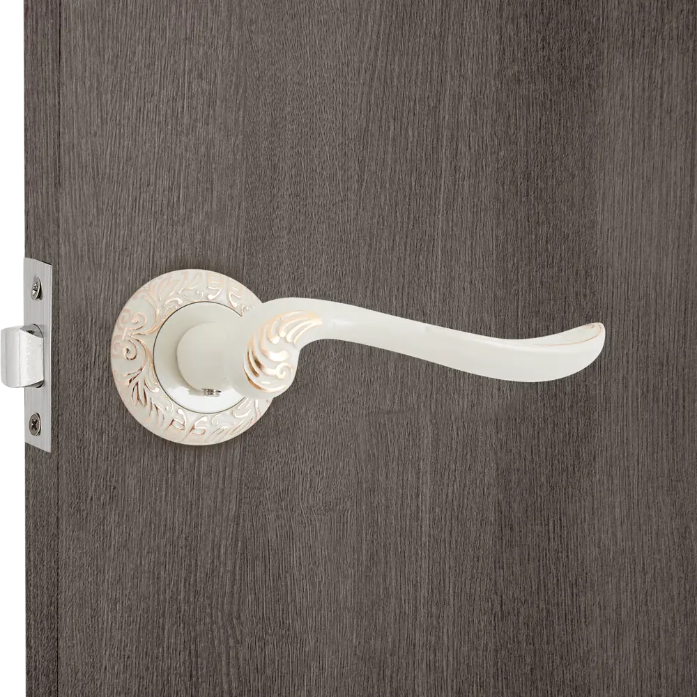 AL159 Дверная ручка на розетке в бело-золотом исполнении 85224962 Santreyd STLM-1580144 - Вид №6