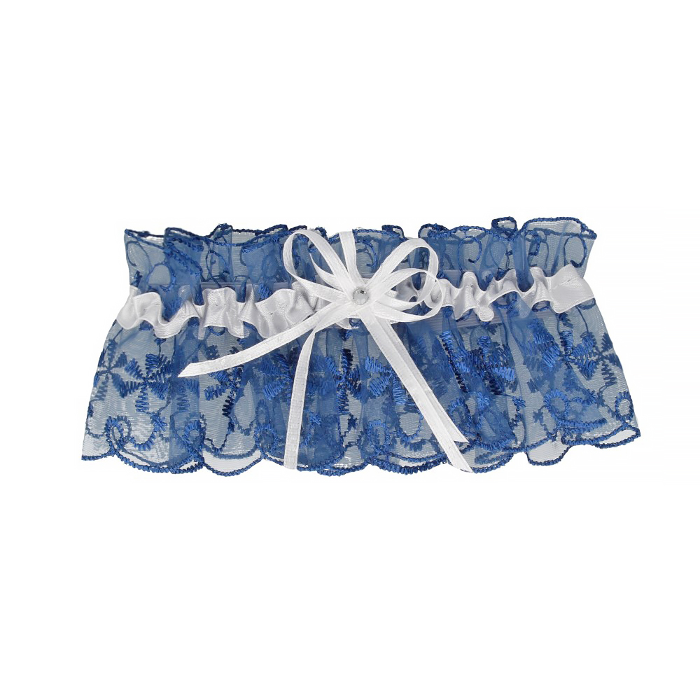 3332380 Подвязка для невесты "Элит" 01 Синяя Santreyd 