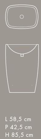 Напольная раковина стоящая овальная Nic Milk sun-id-1500814 - Вид №4