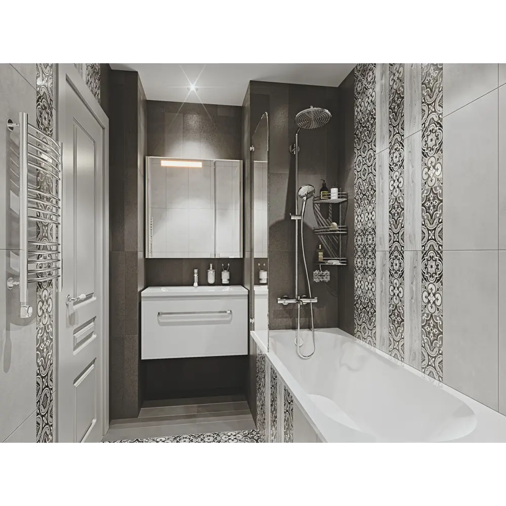 Керамогранит Belani Wood Fumo 59.7x14.8 см 1.325 м² цвет серый STLM-2031723 - Вид №3