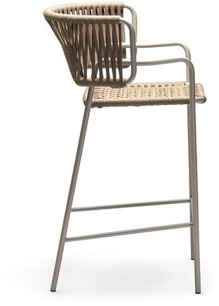 CHAIRS & MORE Высокий садовый табурет на морской веревке с подлокотниками Klot sun-id-1391045 - Вид №10