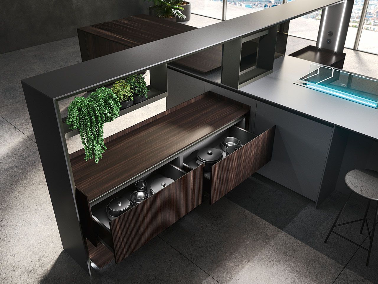 Встроенная кухня с островом Arrital Nautila ARCH-00121693 - Вид №4