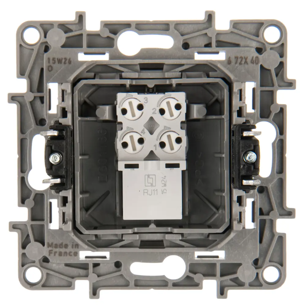 Розетка телефонная RJ11 Legrand Etika цвет цвет антрацит STLM-2032133 - Вид №4