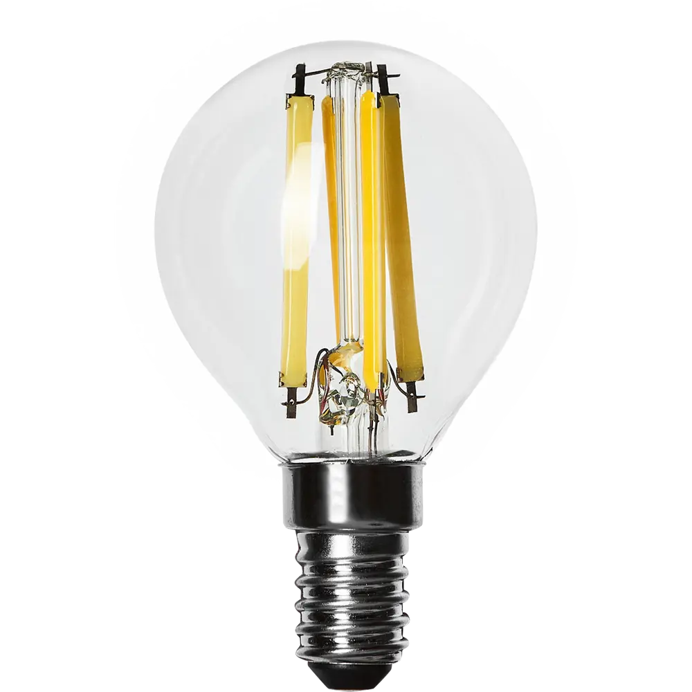 LEXMAN LED лампа E14 шар 6Вт прозрачная - элегантное энергосберегающее освещение 82991674 STLM-0909451 - Вид №1