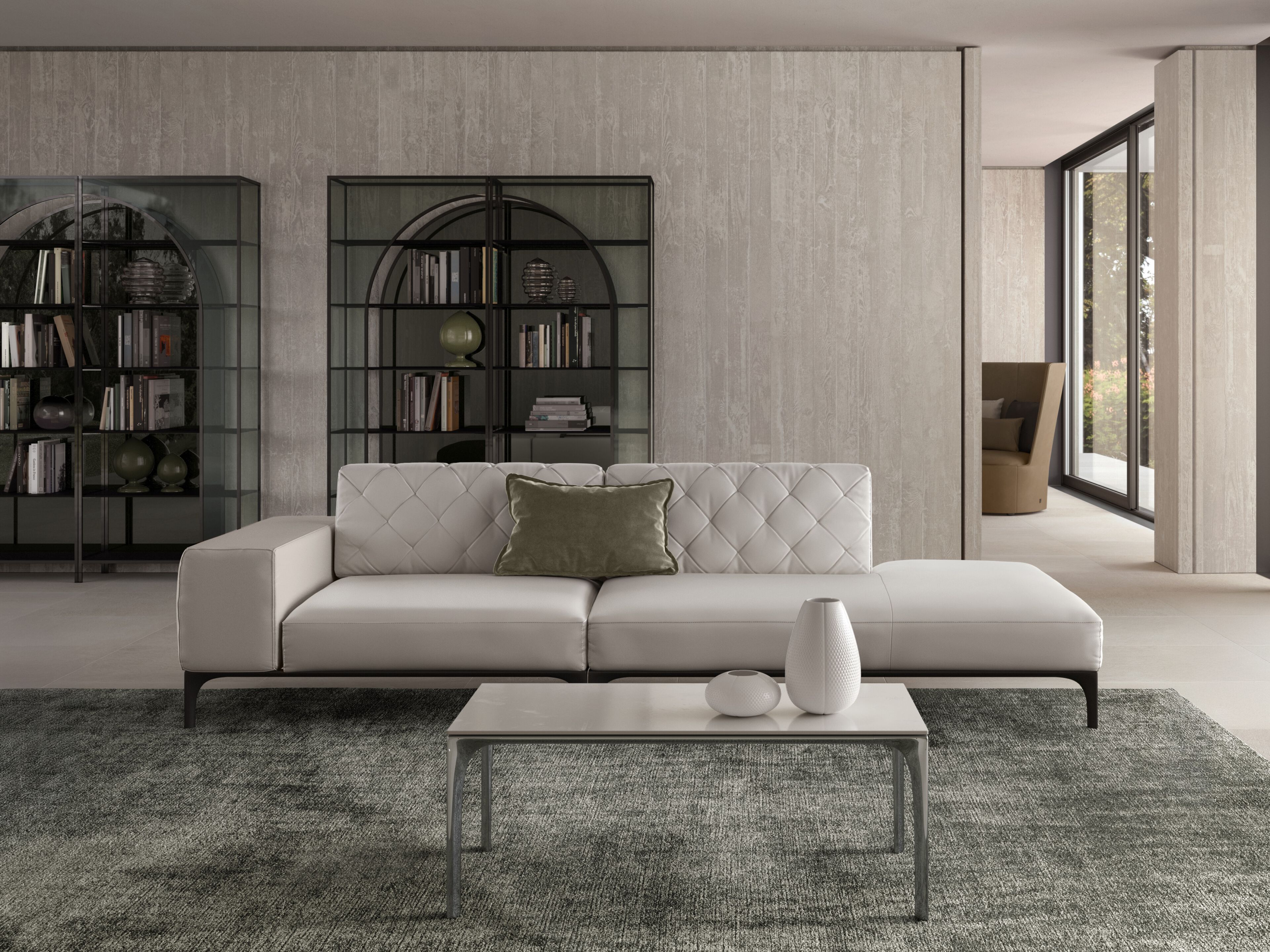 Кожаный диван Natuzzi Italia Skyline ARCH-00069865 - Вид №2