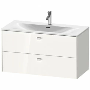 BR431302222 Тумбочка подвесная Brioso #BR4313 1020 x 479 мм Белый глянцевый декор