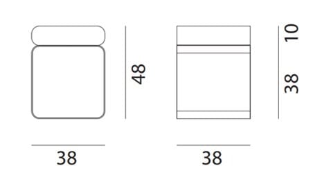 Низкий стул из листового металла с мягким сиденьем Medulum SISSI ARCH-00074552 - Вид №6