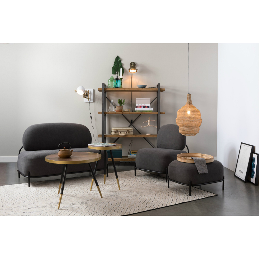 Пуф Polly, желтый White Label Living 3300028 - Вид №1